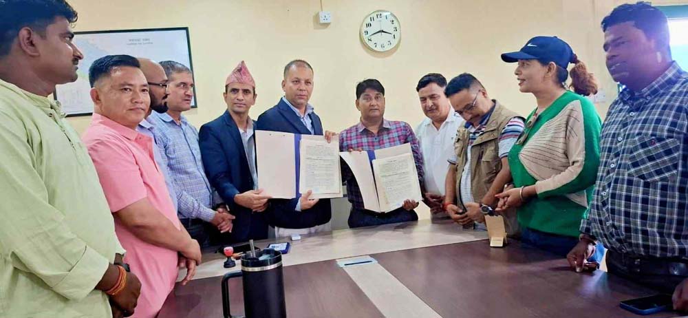 नेपाल पत्रकार महासङ्घ मधेश प्रदेशको भवन निर्माणका लागि गुठी संस्थानसँग सम्झौता सम्पन्न