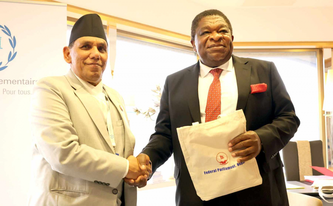 Rashtriya Sabha Speaker Dahal made a courtesy call on IPU President and General Secretary